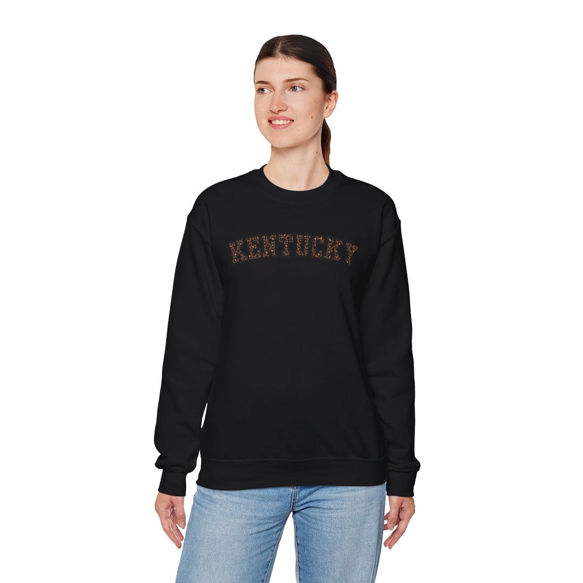 Kentucky Dark Leopard Crewneck Sweatshirt
