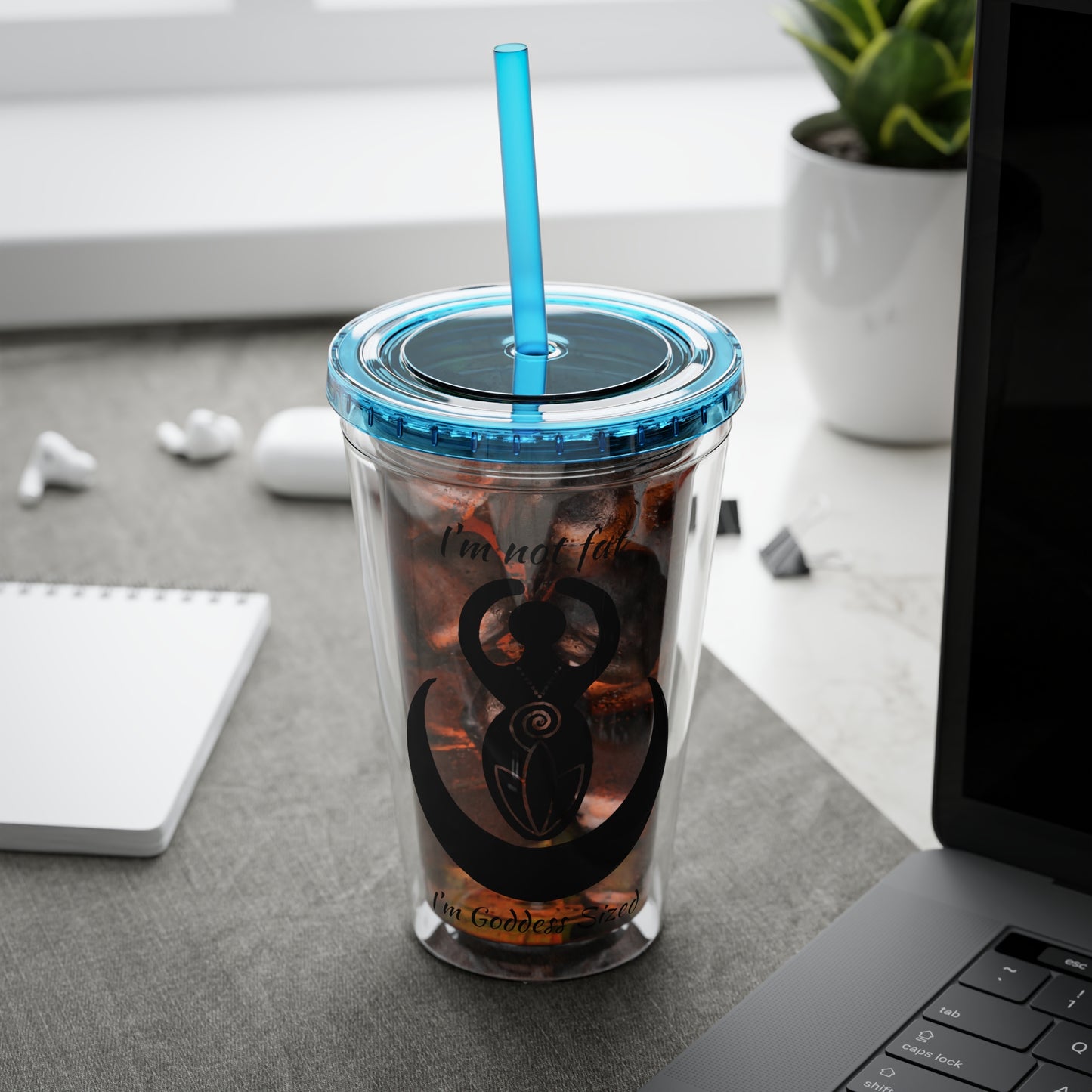 Goddess 16oz Sunsplash Straw Tumbler