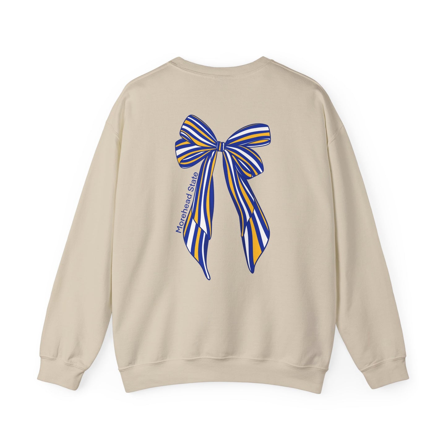 Morehead State Striped Bow Crewneck