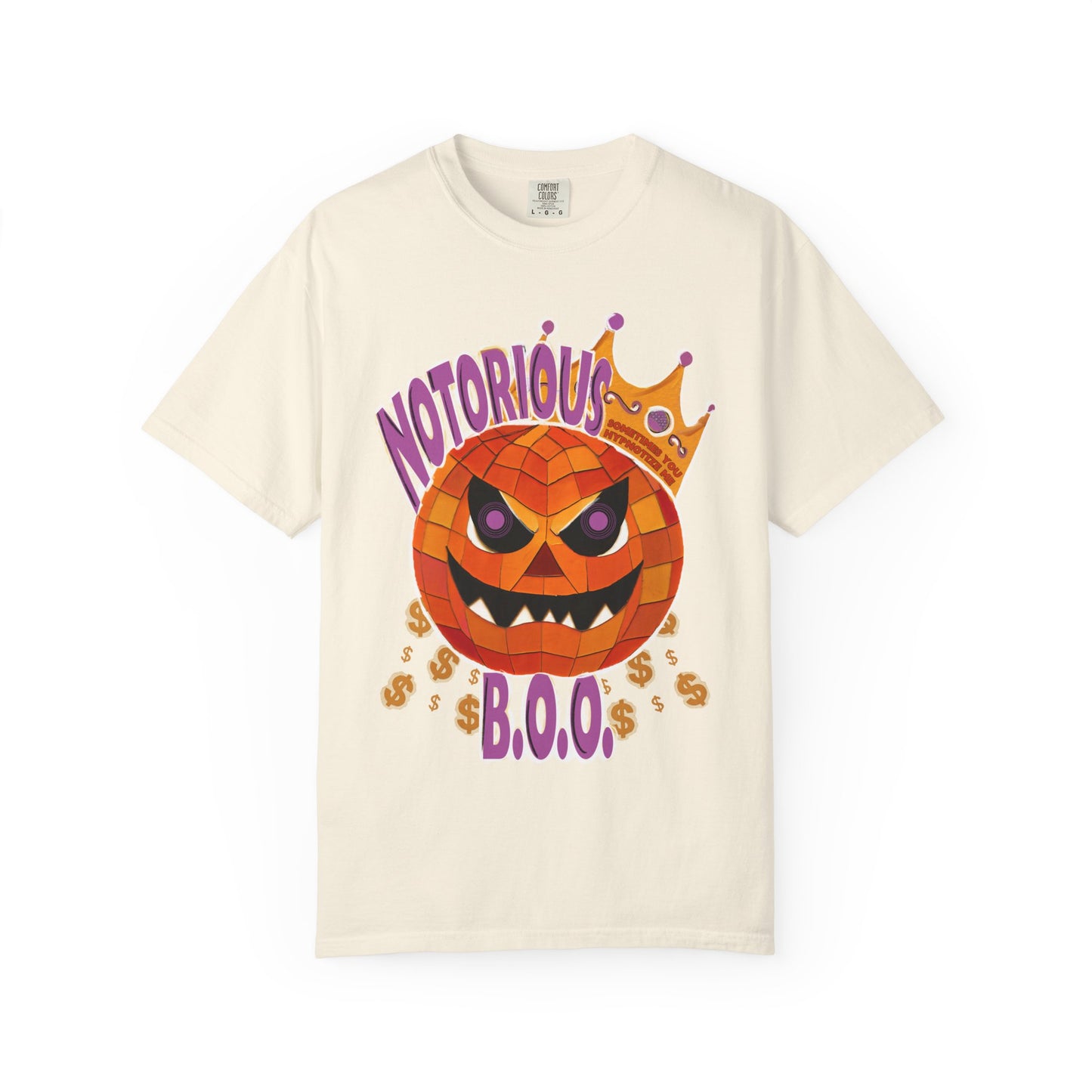 Notorious B.O.O. T-shirt | Halloween Jack-o'-Lantern Design