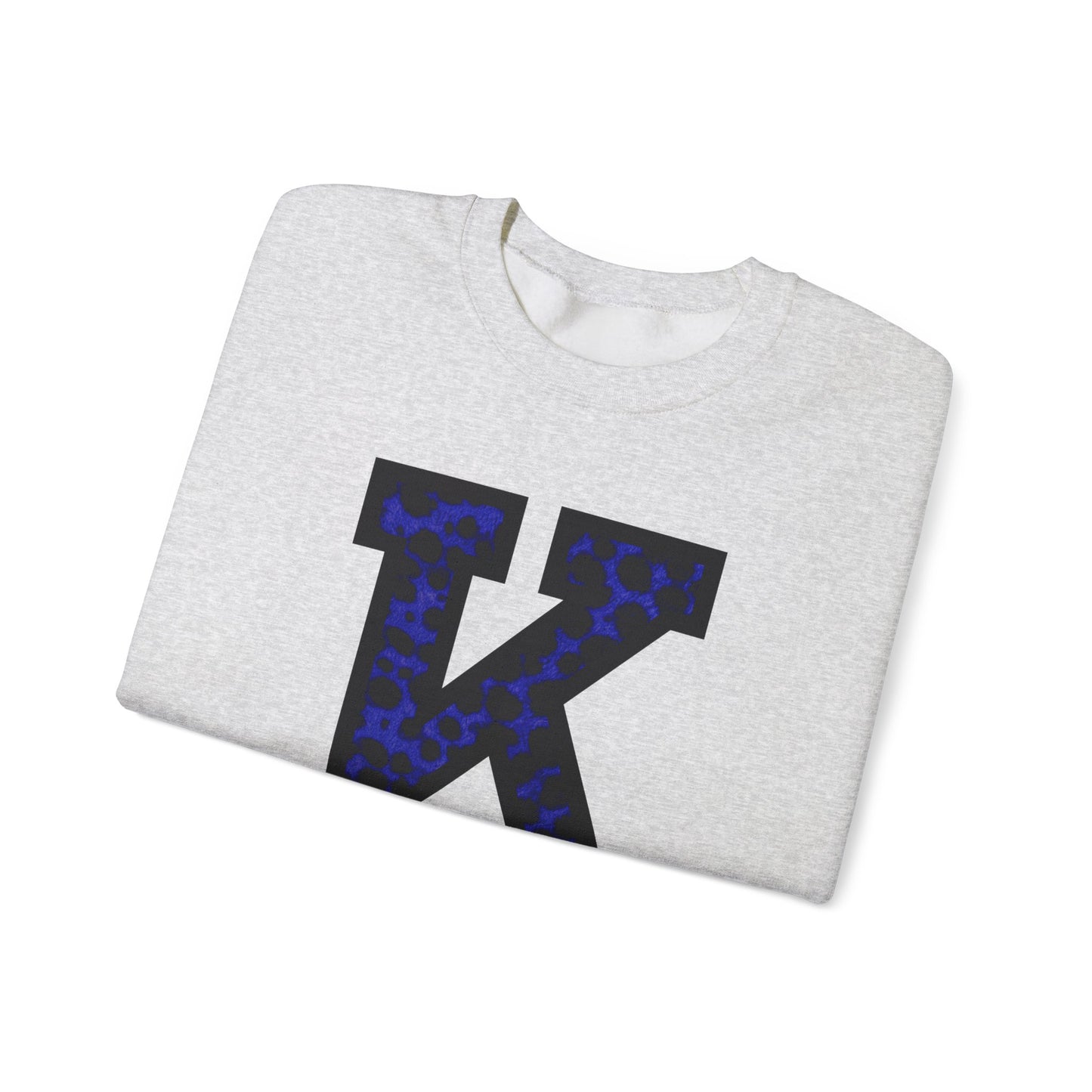 Big K for Kentucky Blue Cheetah Print Crewneck