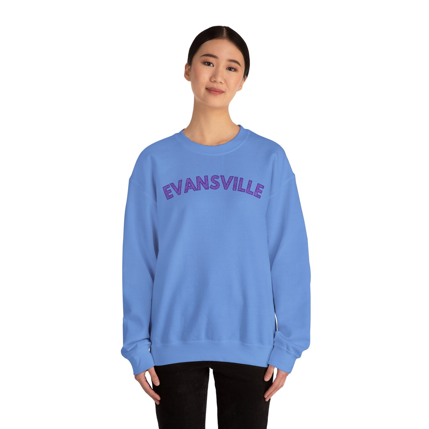 Evansville Leopard Font Crewneck
