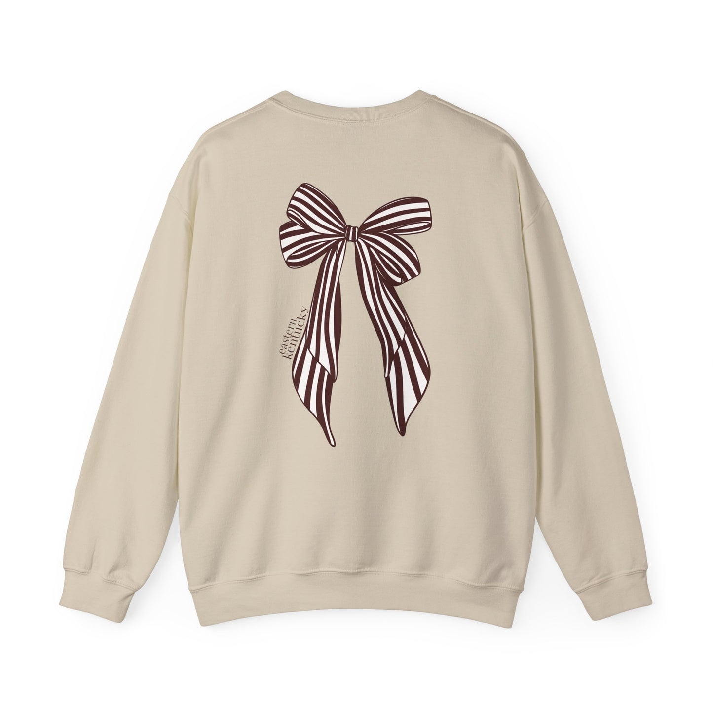 Eastern Kentucky University Striped Bow Crewneck