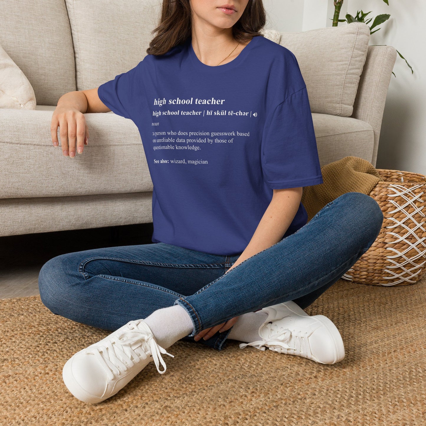 Teacher Definition T-Shirt — 'high school teacher' Funny Dictionary Tee