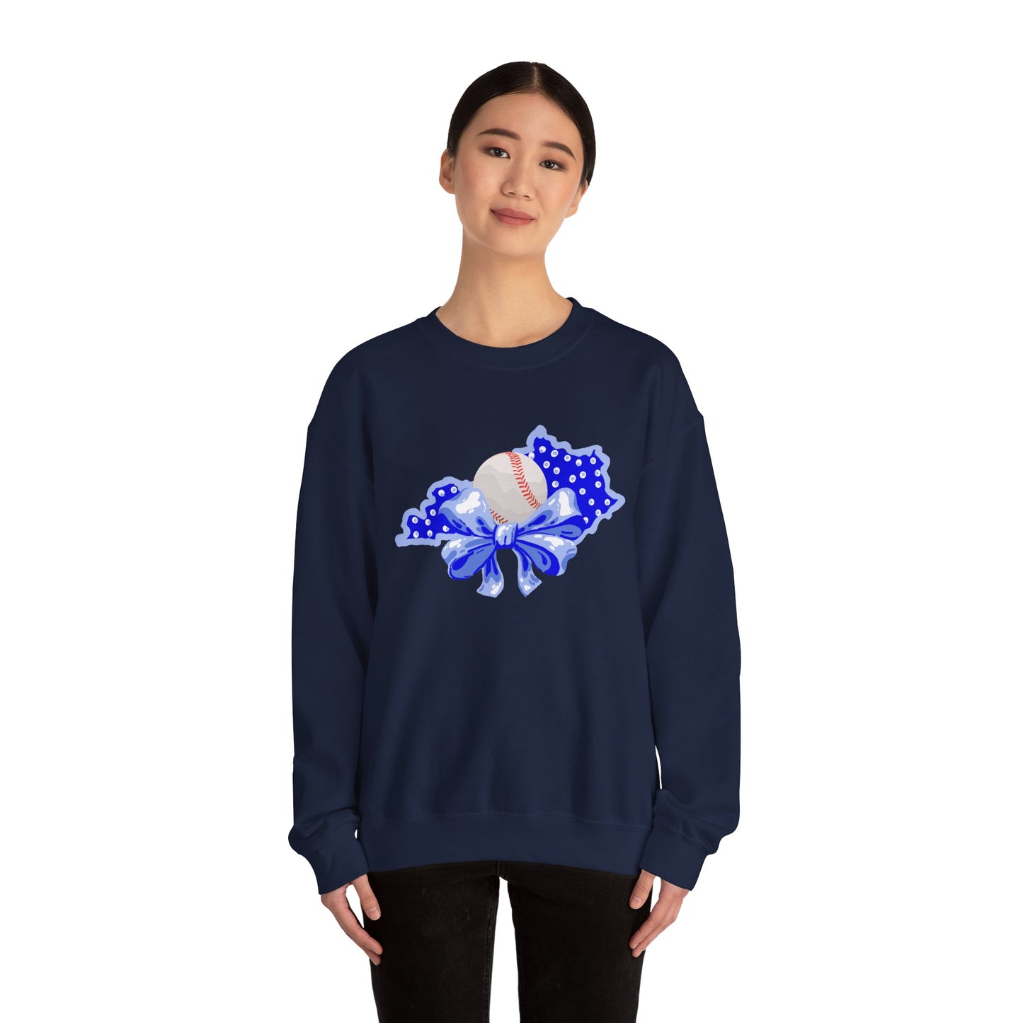 Baseball and Bows Kentucky Crewneck