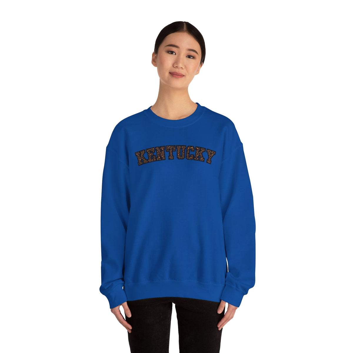 Kentucky Dark Leopard Crewneck Sweatshirt