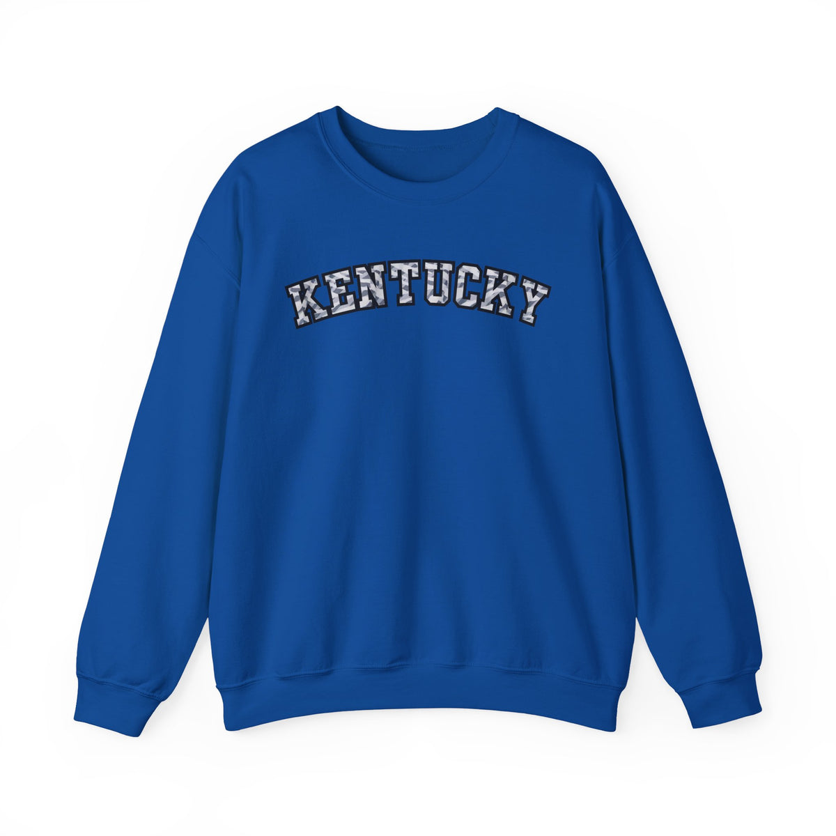 Kentucky Grey Modern Camo Crewneck Sweatshirt