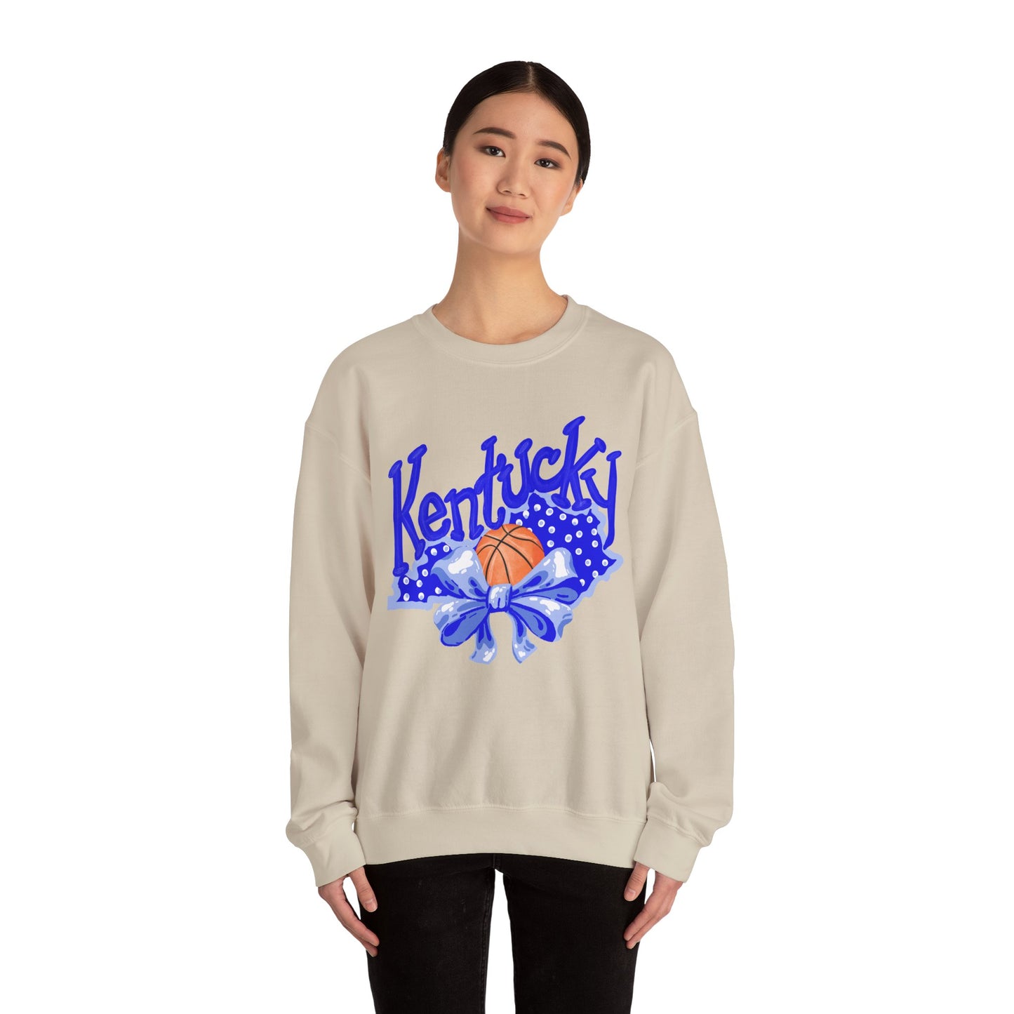 Basketball and Bows Kentucky Crewneck