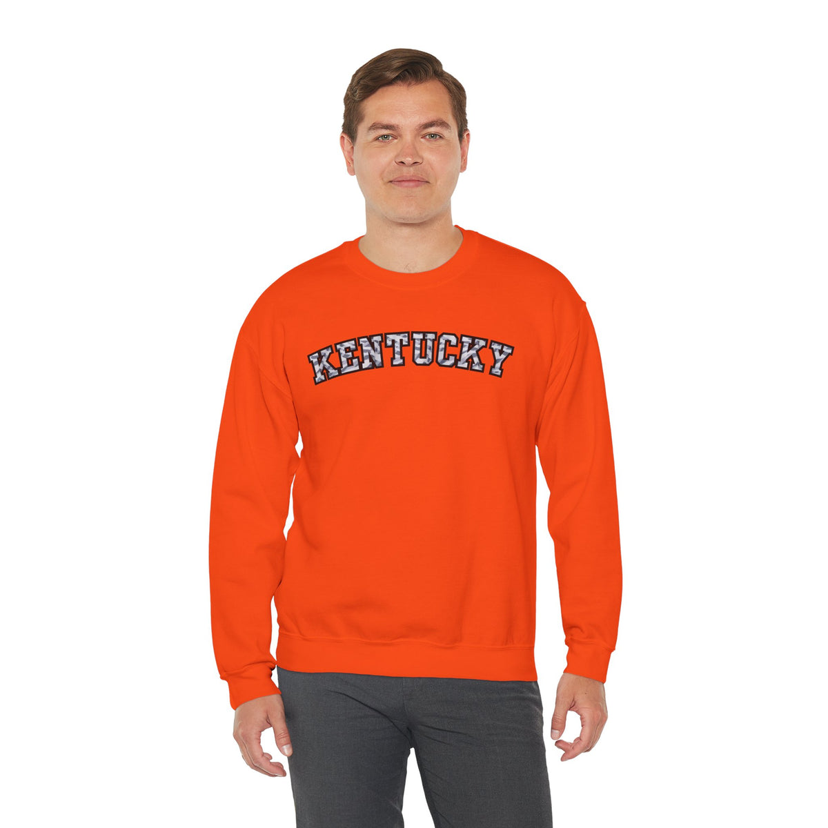 Kentucky Grey Modern Camo Crewneck Sweatshirt