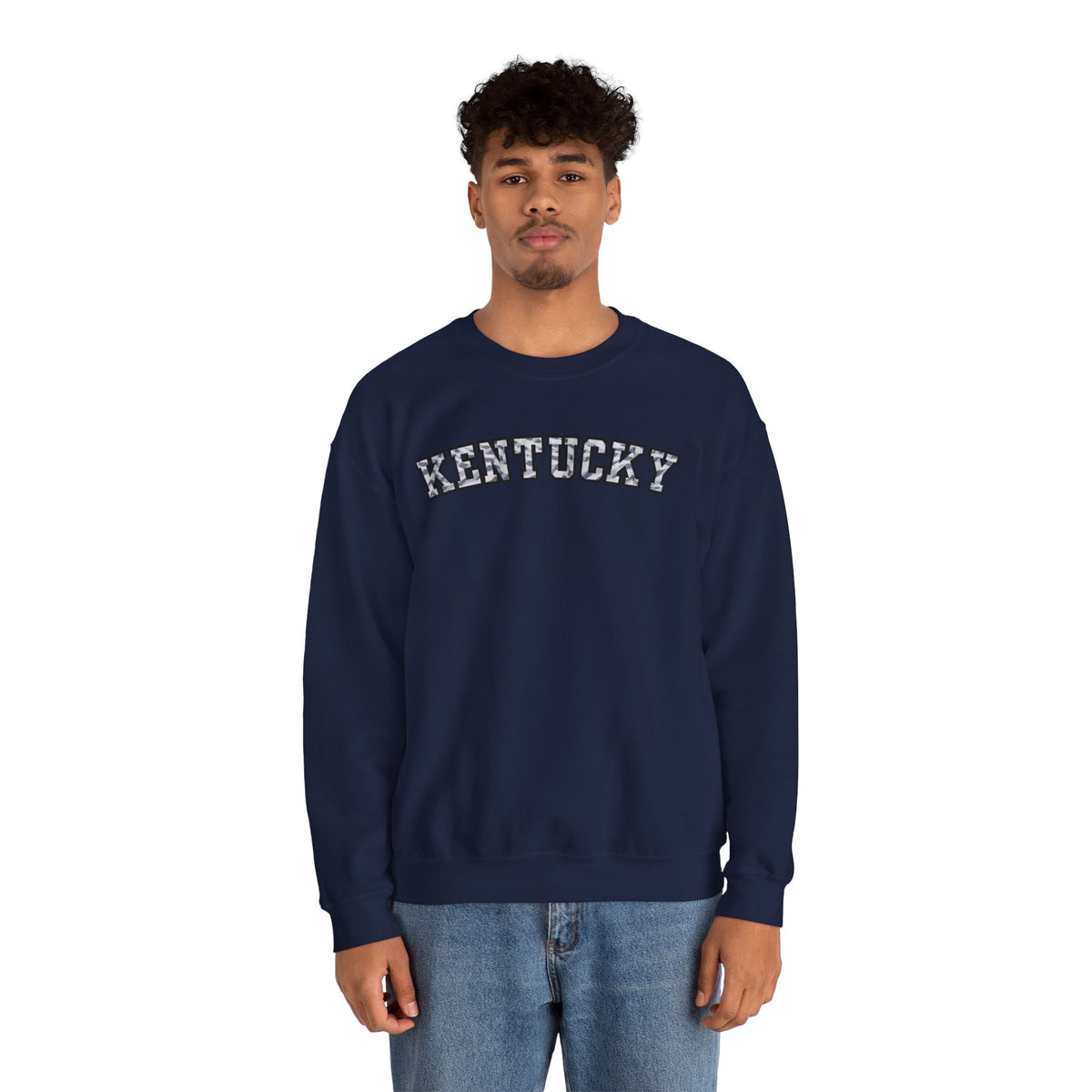 Kentucky Grey Modern Camo Crewneck Sweatshirt