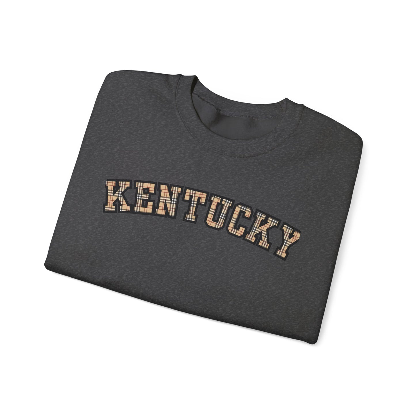 Kentucky Kensington Plaid Crewneck Sweatshirt
