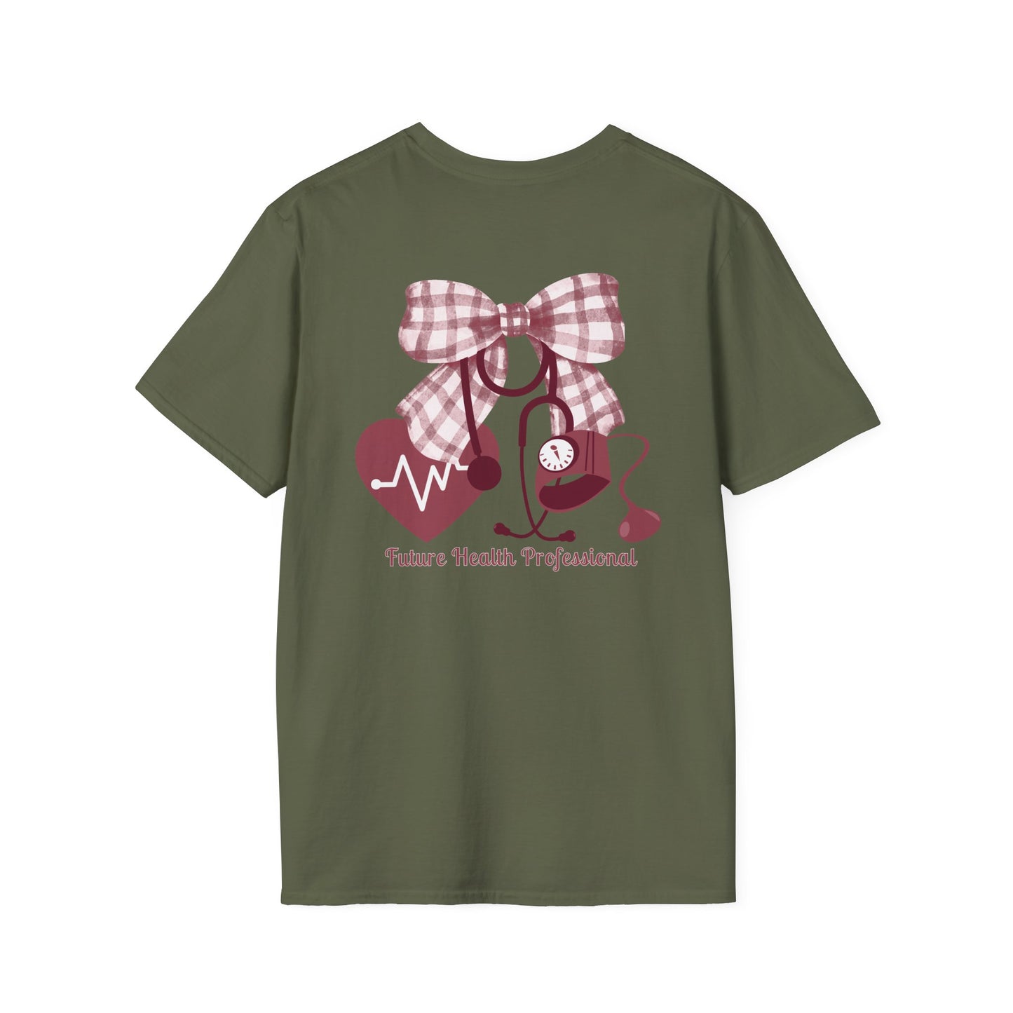 HOSA Tee with bow, stethoscope, bp cuff - Unisex T-Shirt