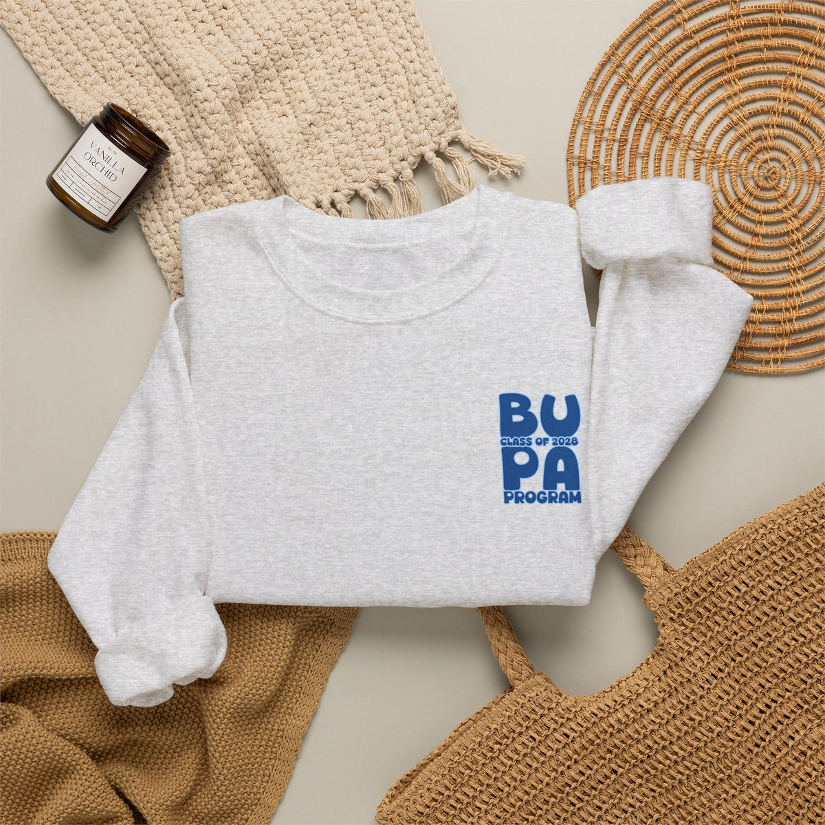 Brescia PA Program Blue Ombre Graphic Crewneck Sweatshirt
