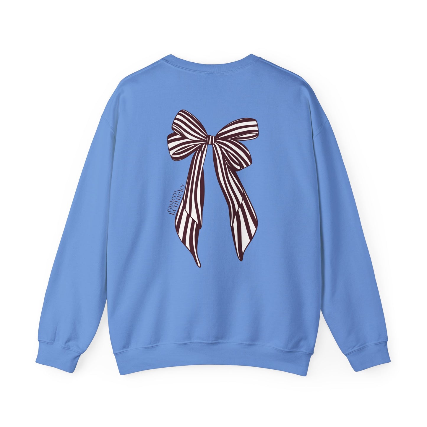 Eastern Kentucky University Striped Bow Crewneck