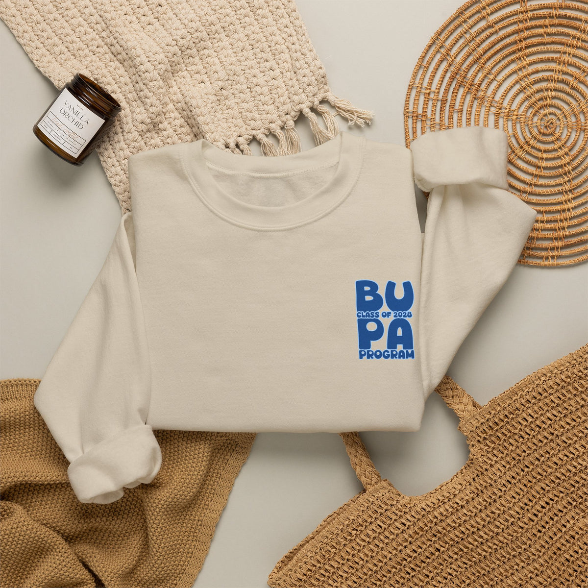 Brescia PA Program Blue Ombre Graphic Crewneck Sweatshirt
