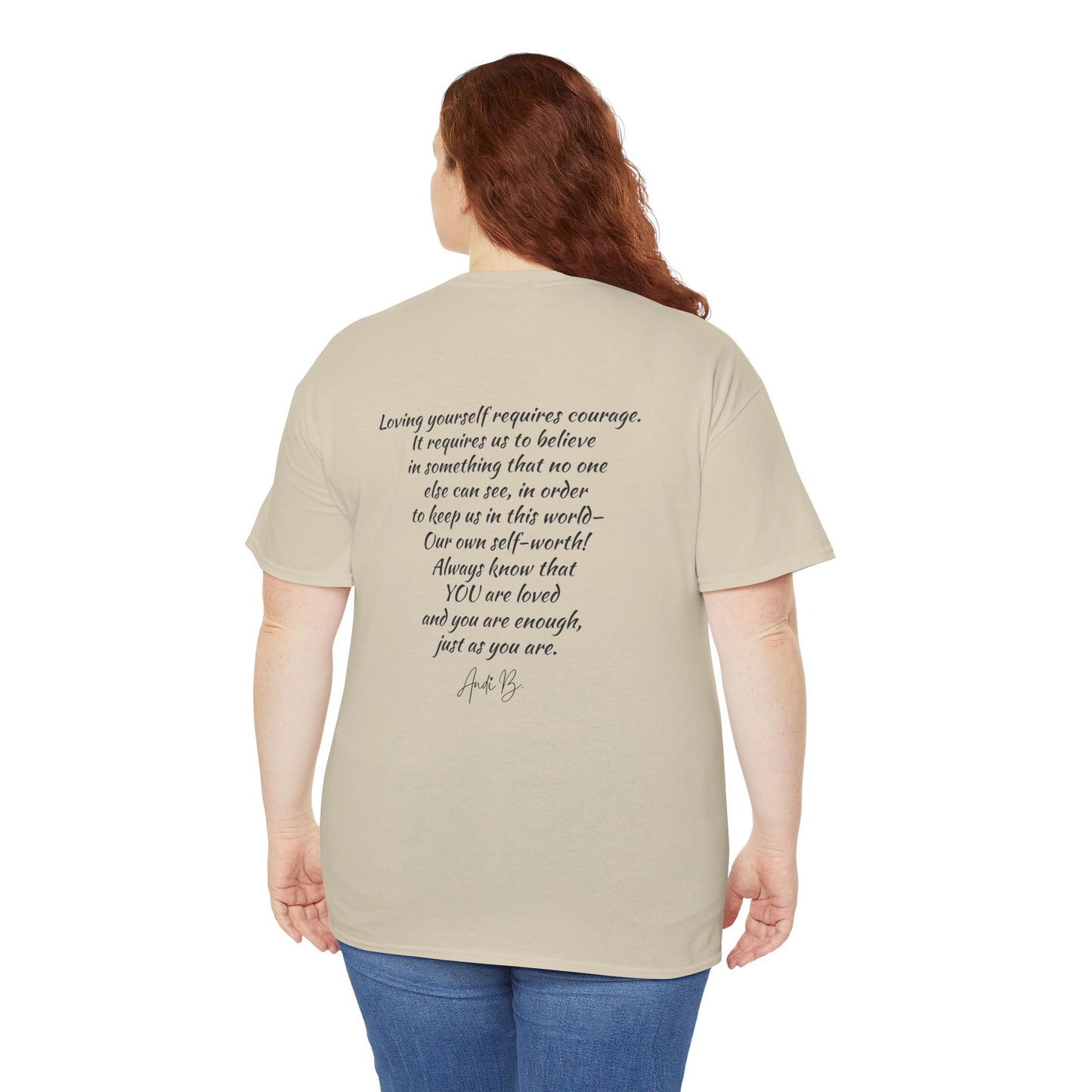Goddess Tee #2 — "I'm Not Fat, I'm Goddess Sized" Women's Empowerment T-Shirt | Andi B. Designs