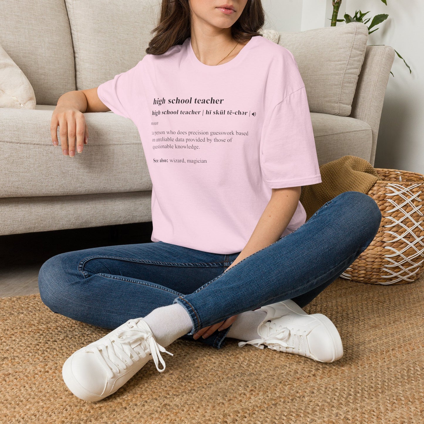 Teacher Definition T-Shirt — 'high school teacher' Funny Dictionary Tee