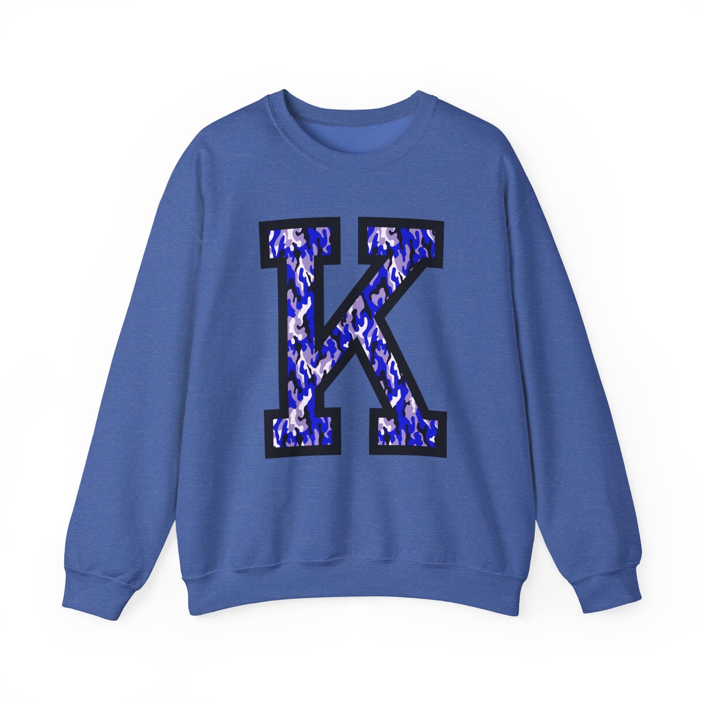 Big K Blue Camouflage Crewneck Sweatshirt