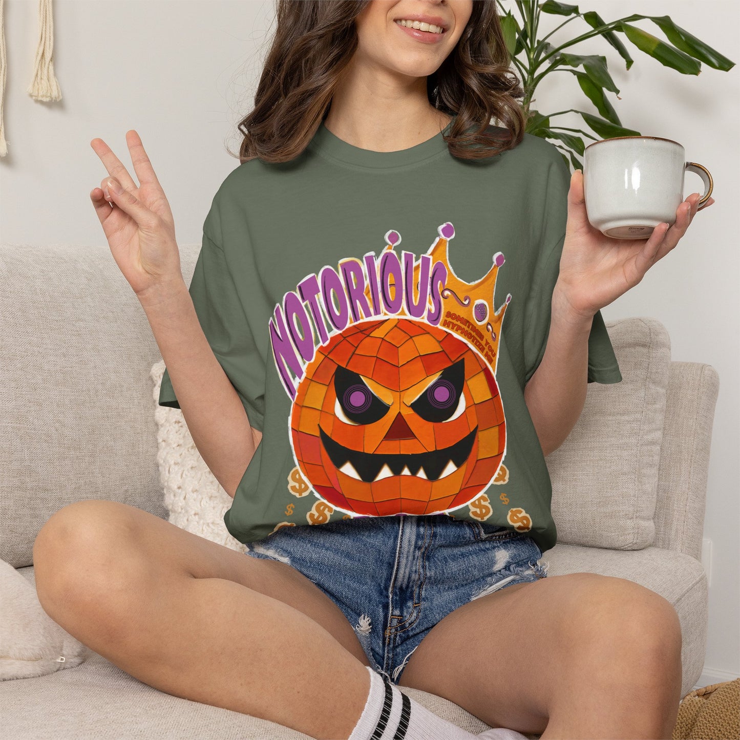 Notorious B.O.O. T-shirt | Halloween Jack-o'-Lantern Design