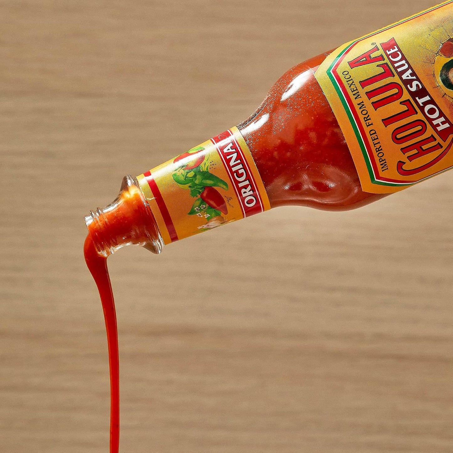 Cholula Hot Sauce Variety Pack, Product of Mexico, Gift Set Includes Six 5 Fl Oz Signature Cholula Hot Sauces for Eggs, Pizza, Mexican Dishes, and More, 30 fl oz