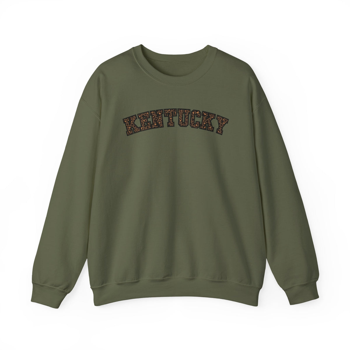 Kentucky Dark Leopard Crewneck Sweatshirt