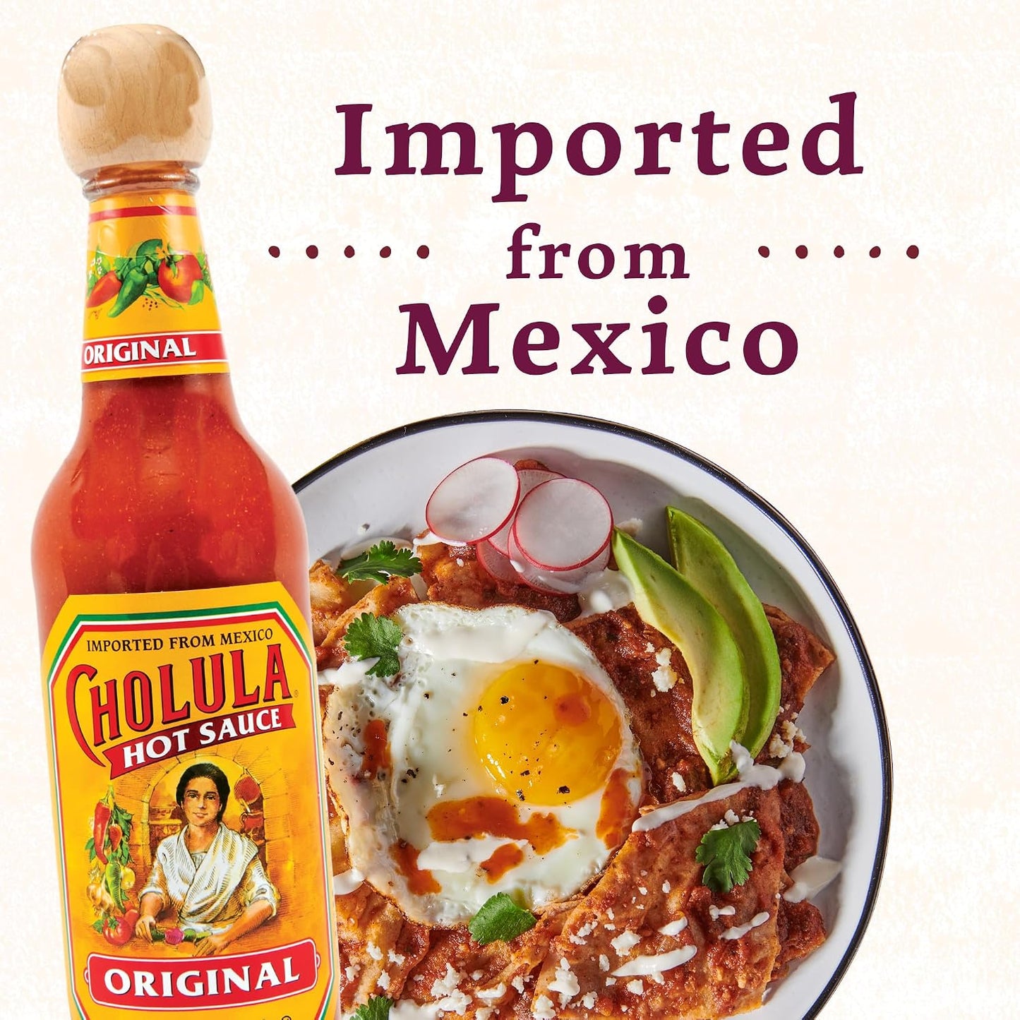 Cholula Hot Sauce Variety Pack, Product of Mexico, Gift Set Includes Six 5 Fl Oz Signature Cholula Hot Sauces for Eggs, Pizza, Mexican Dishes, and More, 30 fl oz