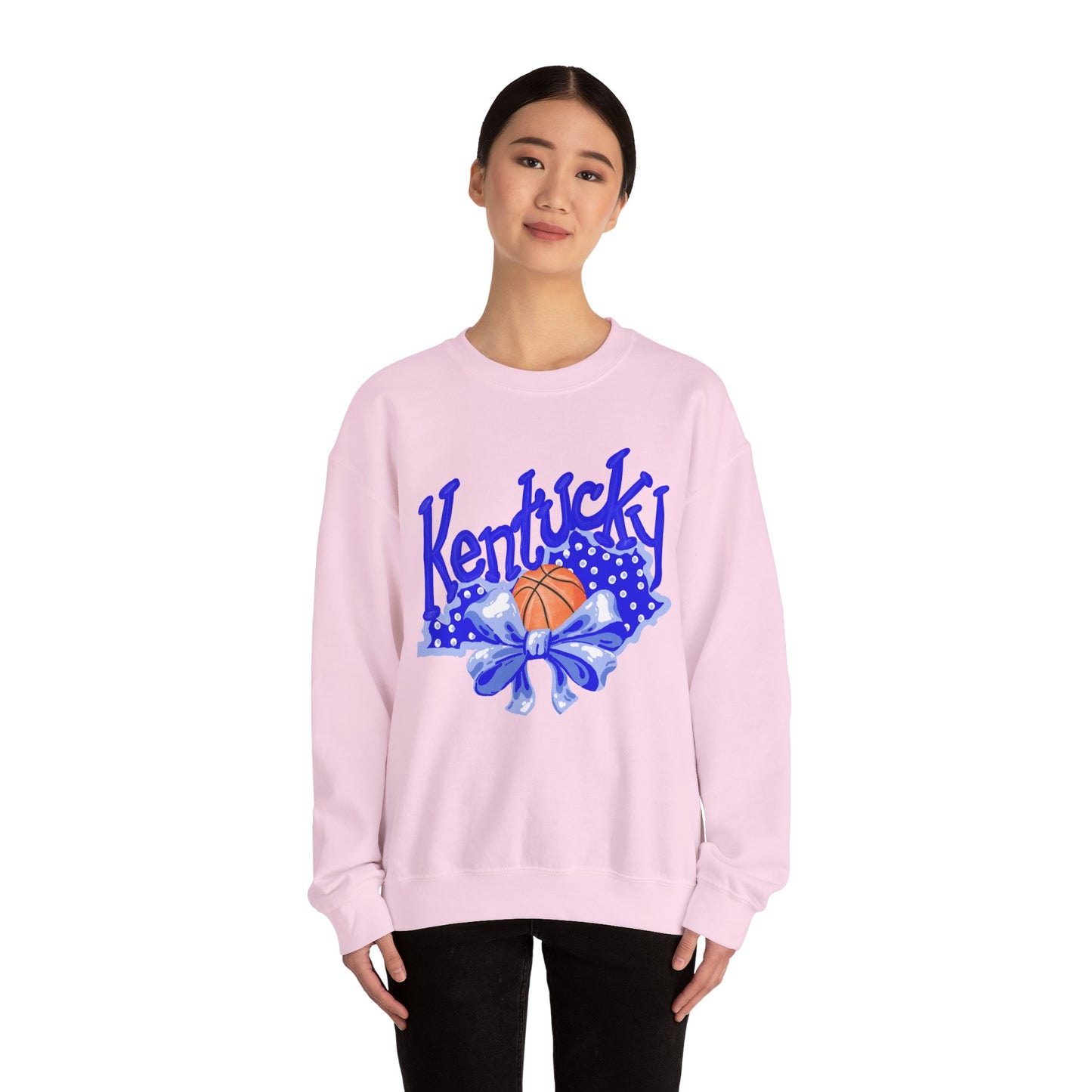 Basketball and Bows Kentucky Crewneck