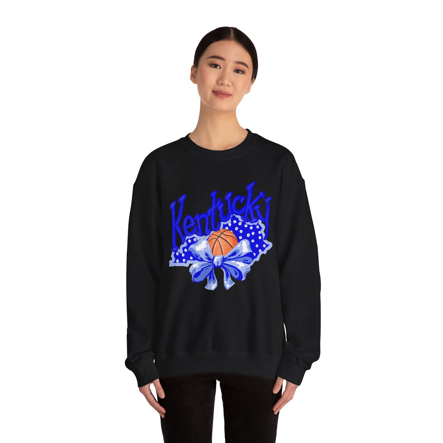 Basketball and Bows Kentucky Crewneck