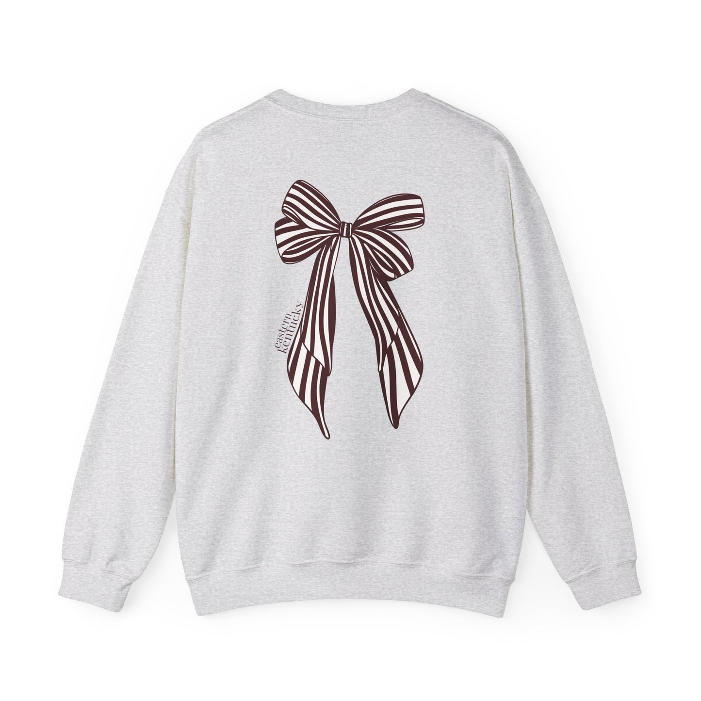 Eastern Kentucky University Striped Bow Crewneck