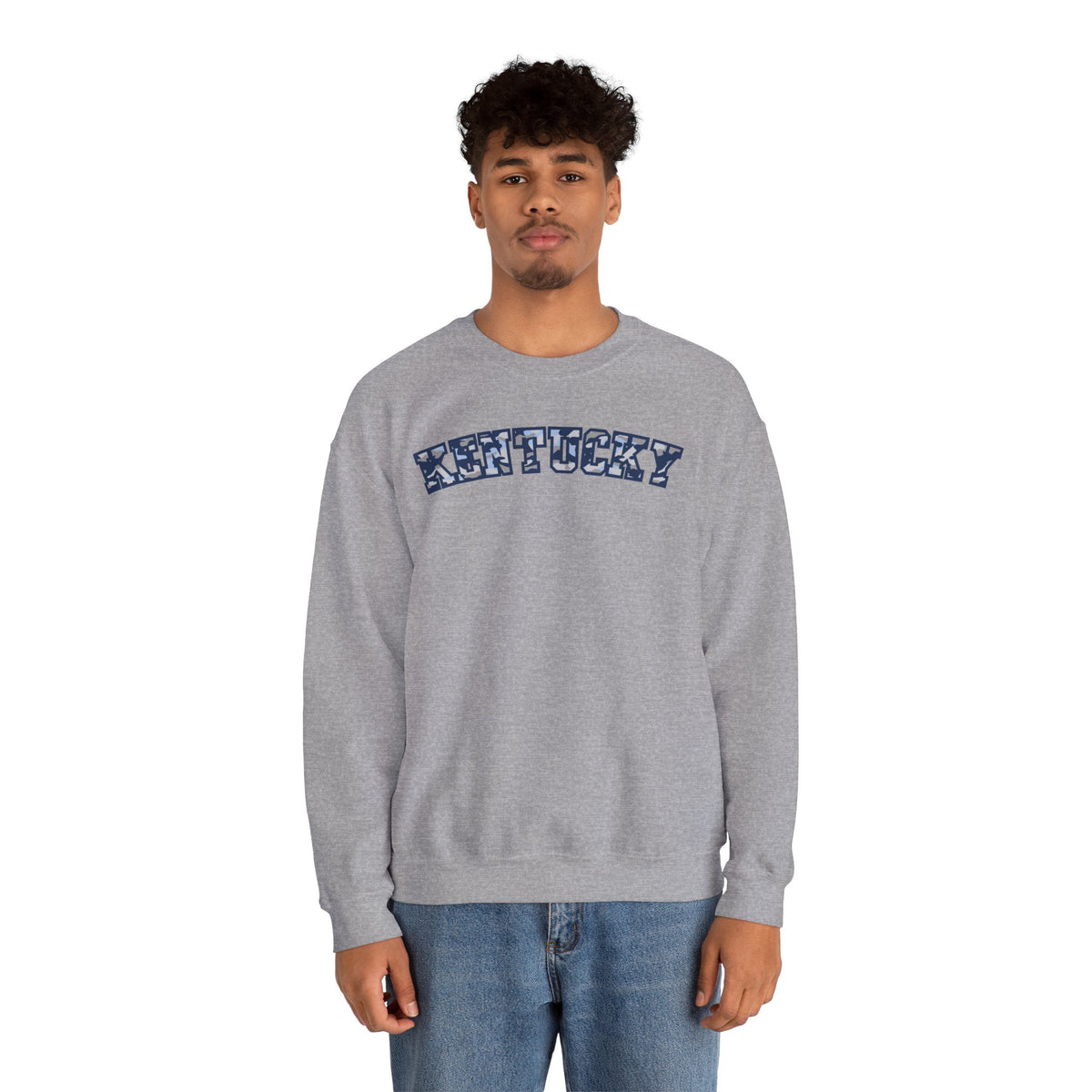 Kentucky Blue Grey Camo Sweatshirt