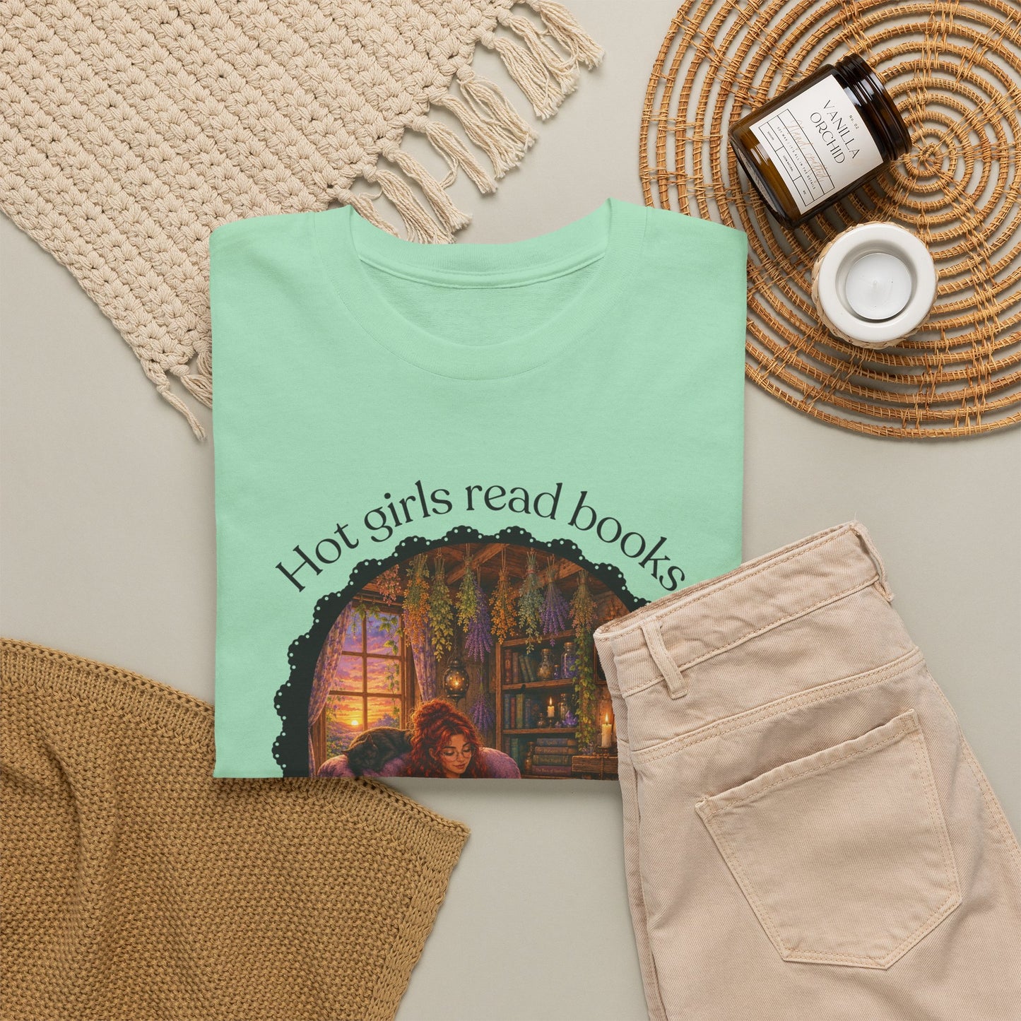 Hot Girls Read Books Tshirt | Andi B. Designs