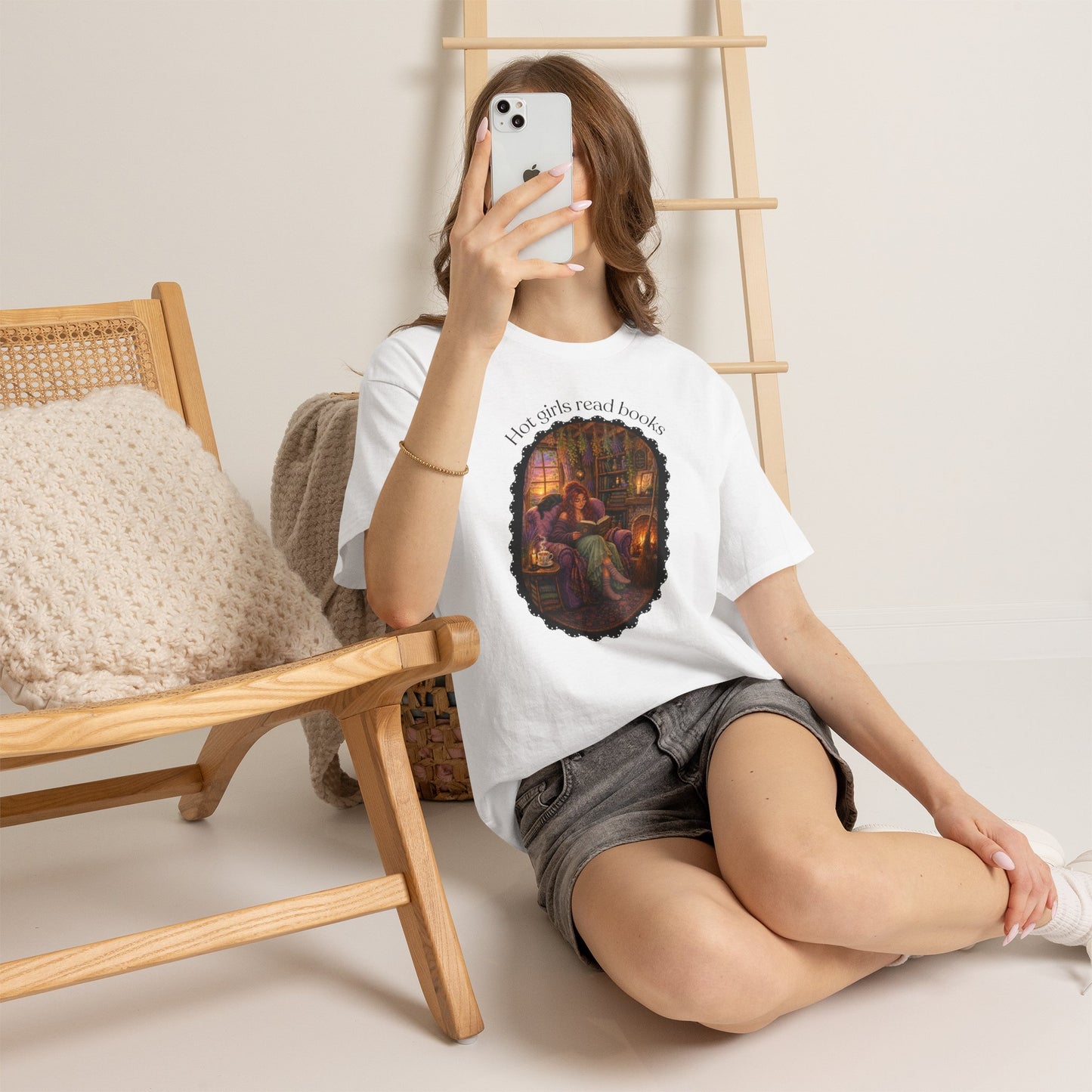 Hot Girls Read Books Tshirt | Andi B. Designs