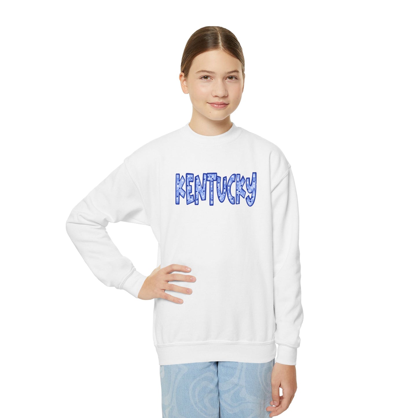 Kentucky Youth Coquette Font Crewneck
