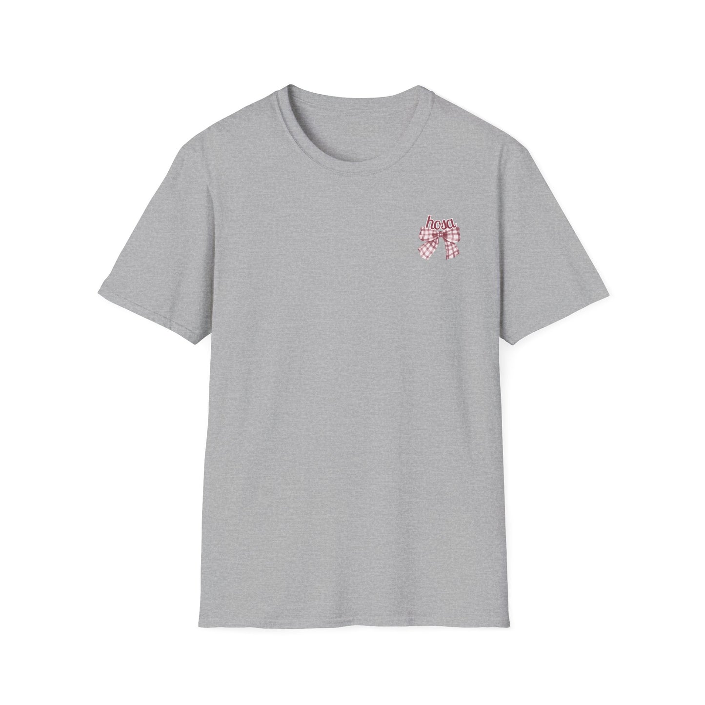 HOSA Tee with bow, stethoscope, bp cuff - Unisex T-Shirt