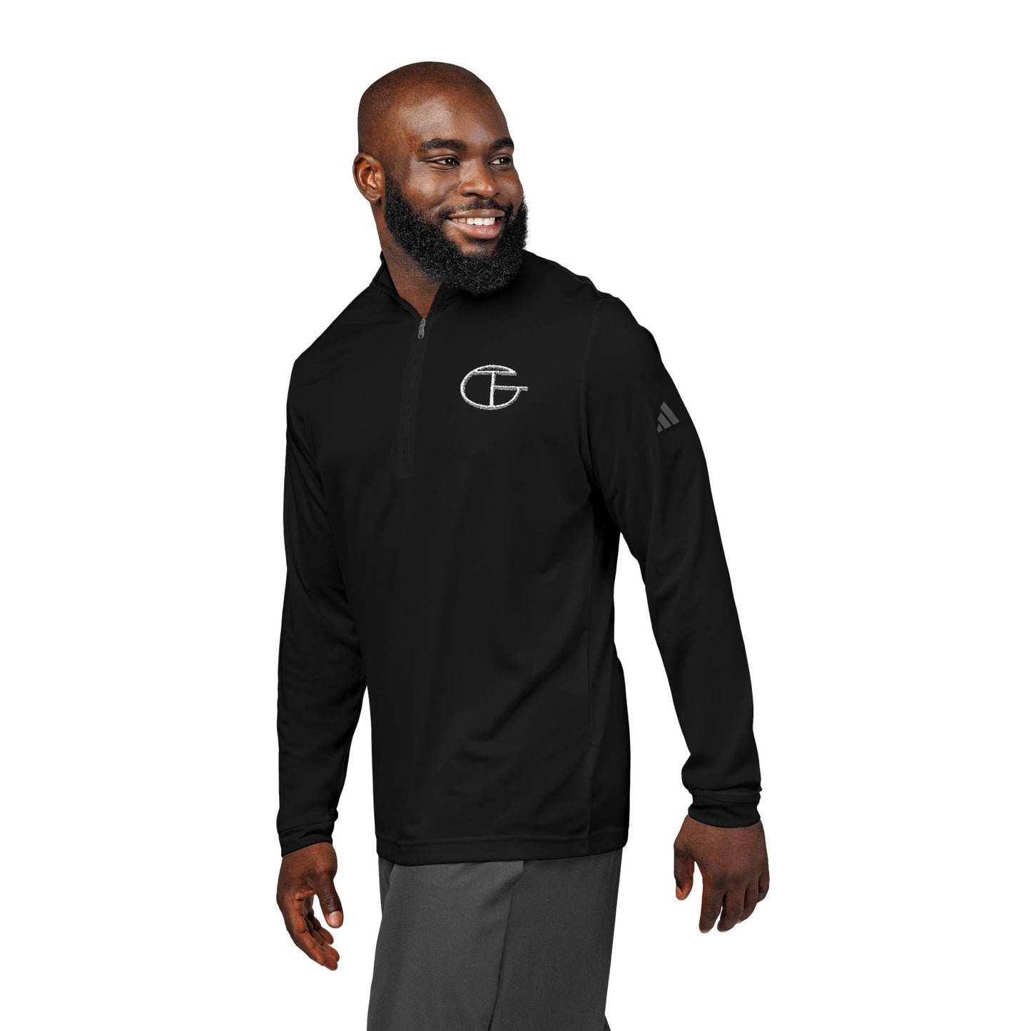 TG Athletic Apparel Embroidered Quarter-Zip Pullover — Lightweight Adidas® Performance Top