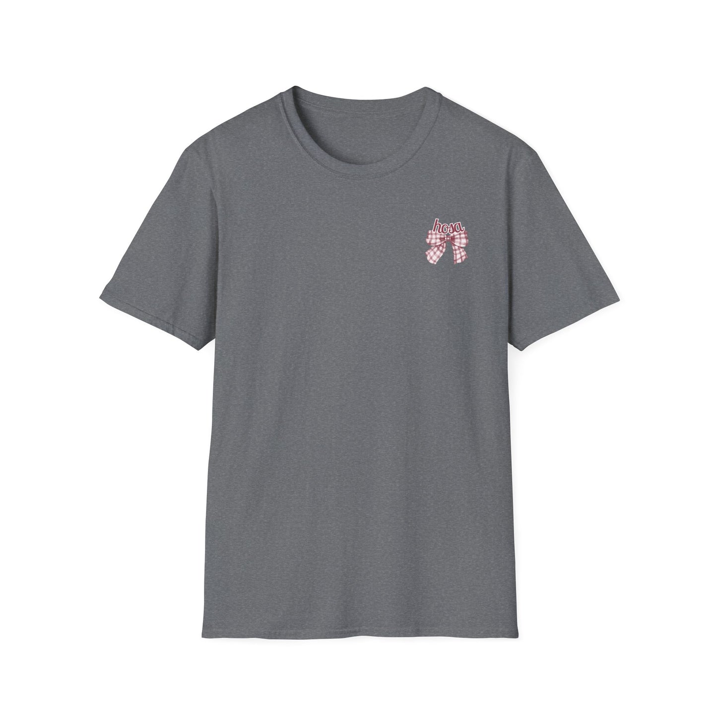 HOSA Tee with bow, stethoscope, bp cuff - Unisex T-Shirt