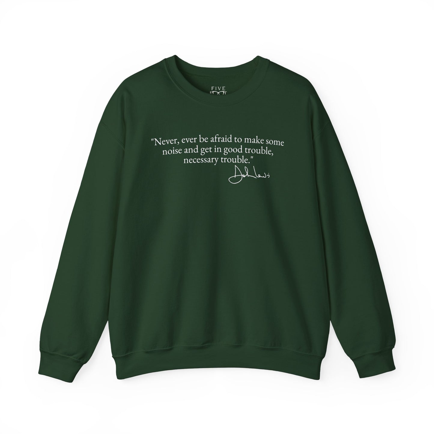 Good Trouble Crewneck | White Font