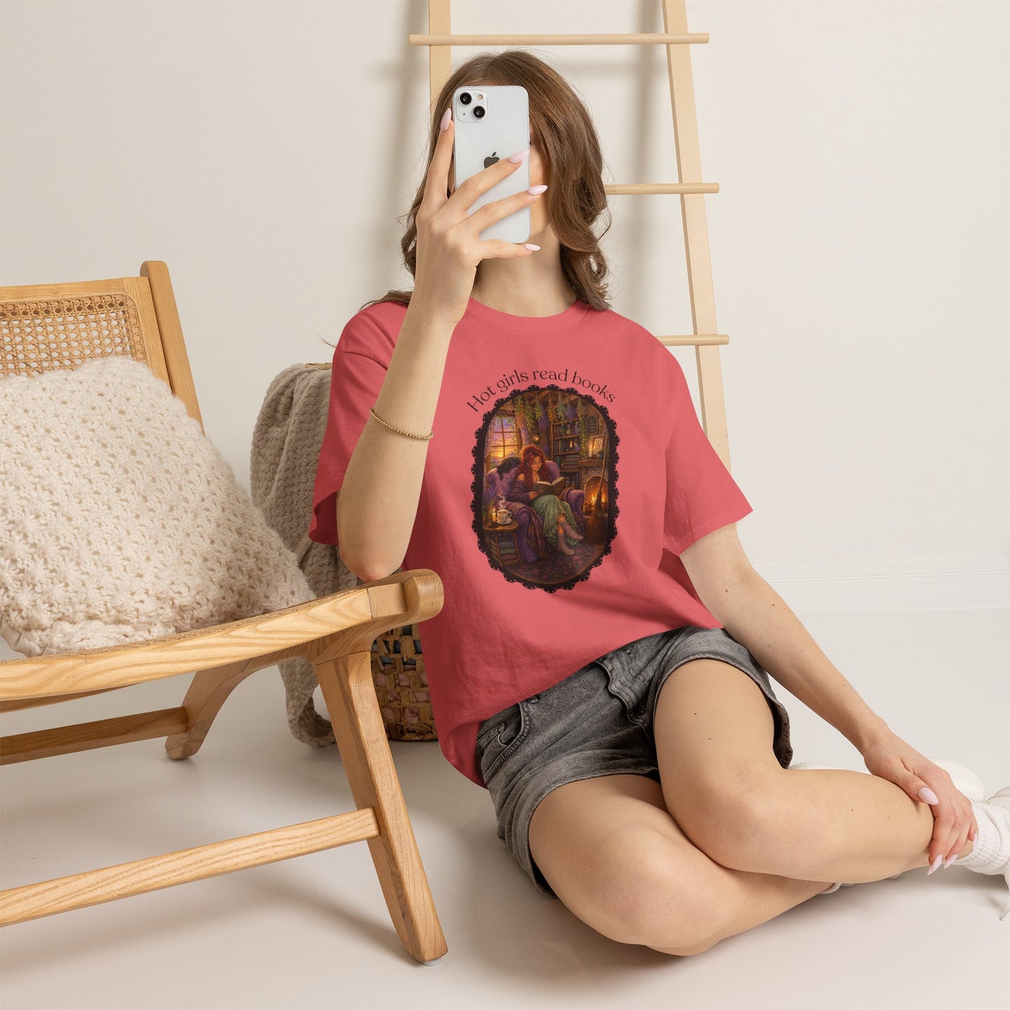 Hot Girls Read Books Tshirt | Andi B. Designs