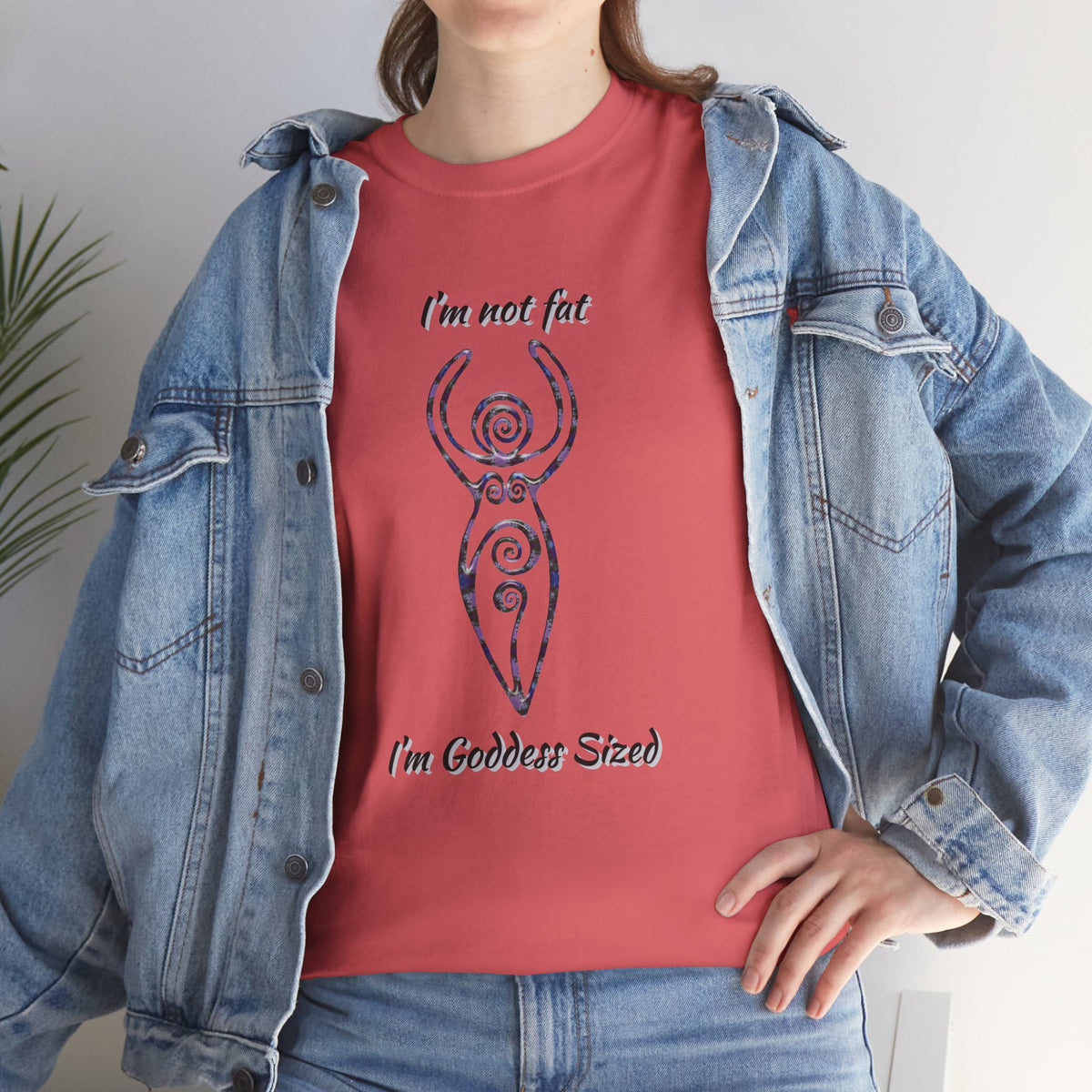 Goddess Sized Tee — "I'm not fat, I'm Goddess Sized" Empowerment T‑Shirt | Andi B. Designs
