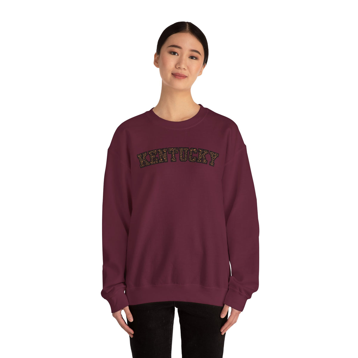 Kentucky Dark Leopard Crewneck Sweatshirt
