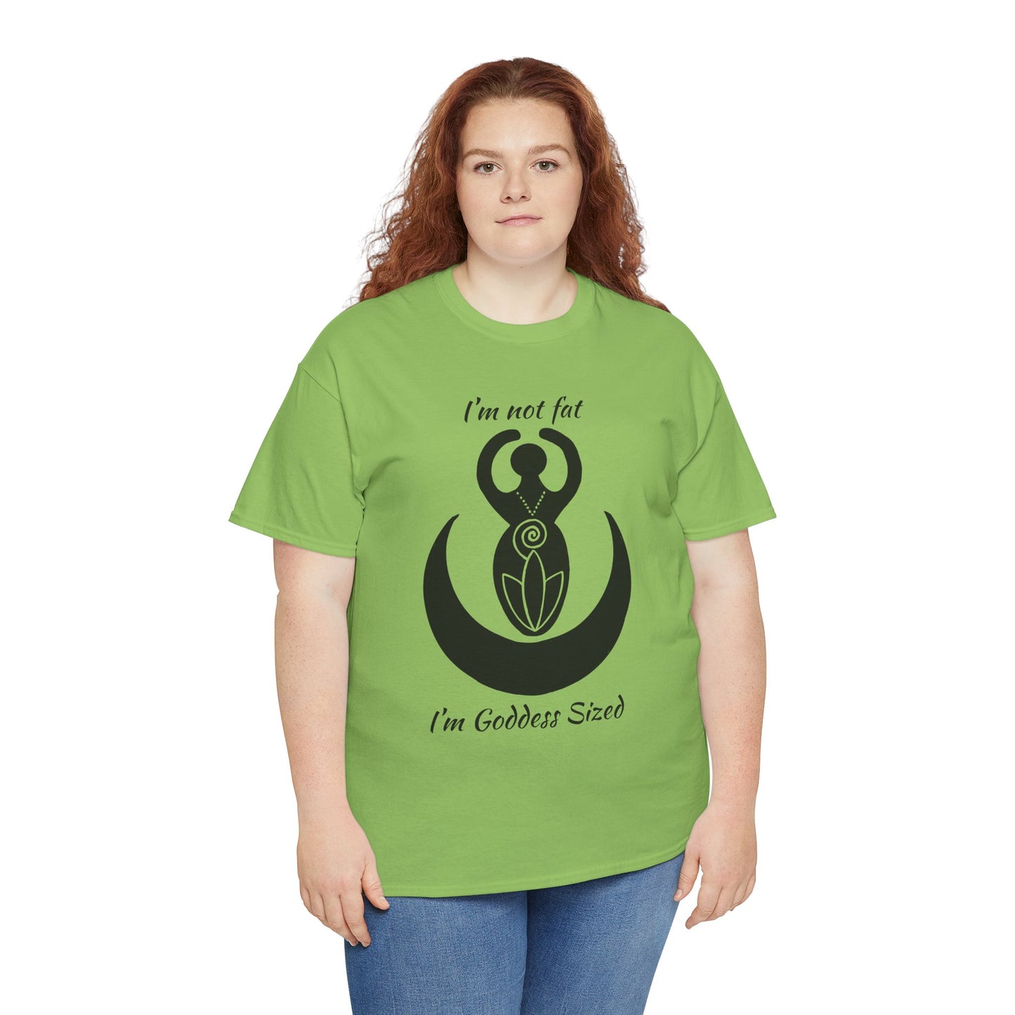 Goddess Tee #2 — "I'm Not Fat, I'm Goddess Sized" Women's Empowerment T-Shirt | Andi B. Designs