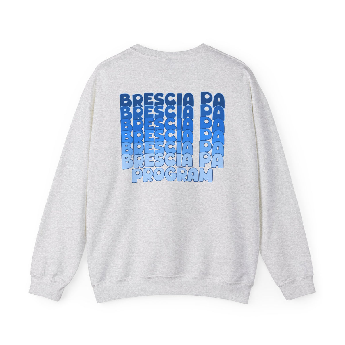 Brescia PA Program Blue Ombre Graphic Crewneck Sweatshirt