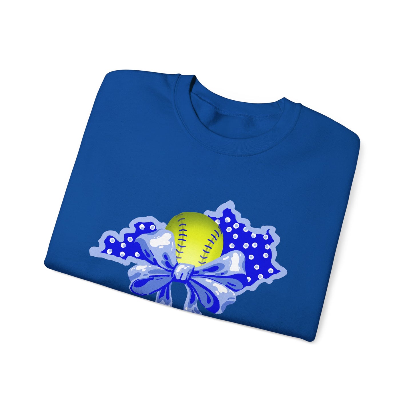 Softball and Bows Kentucky Crewneck