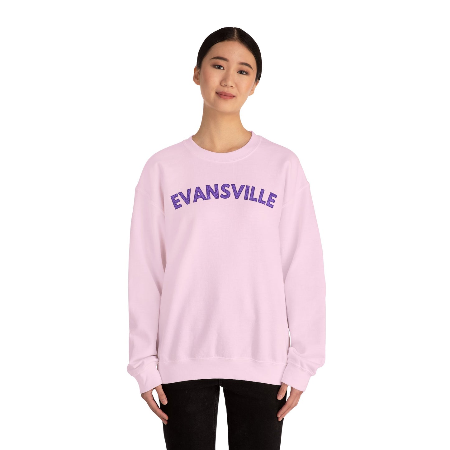 Evansville Leopard Font Crewneck