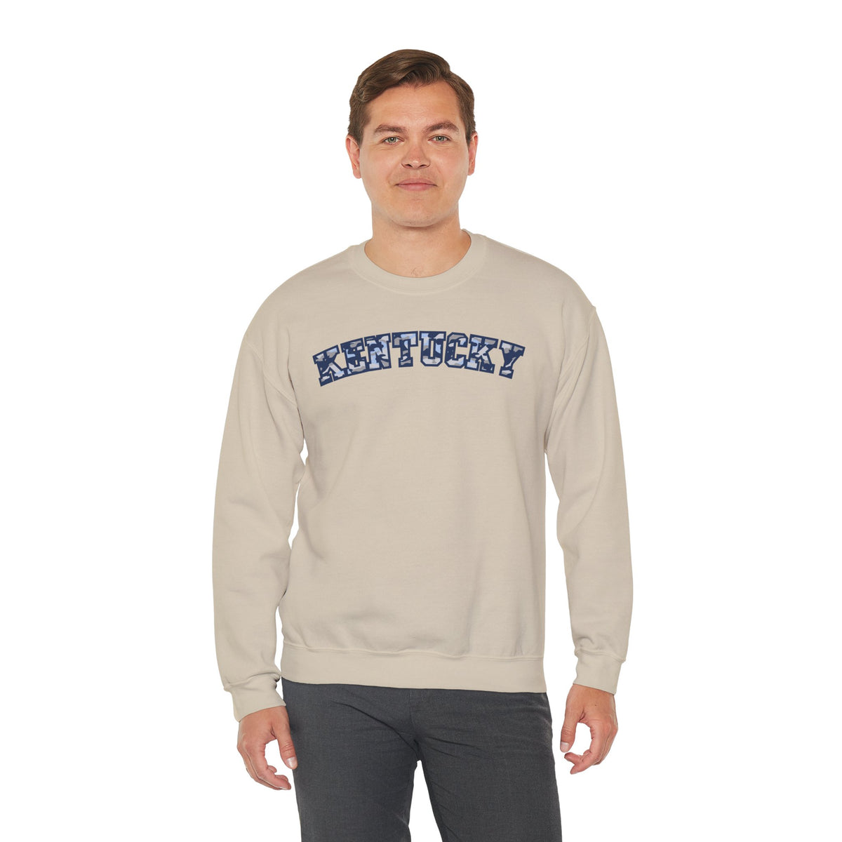 Kentucky Blue Grey Camo Sweatshirt