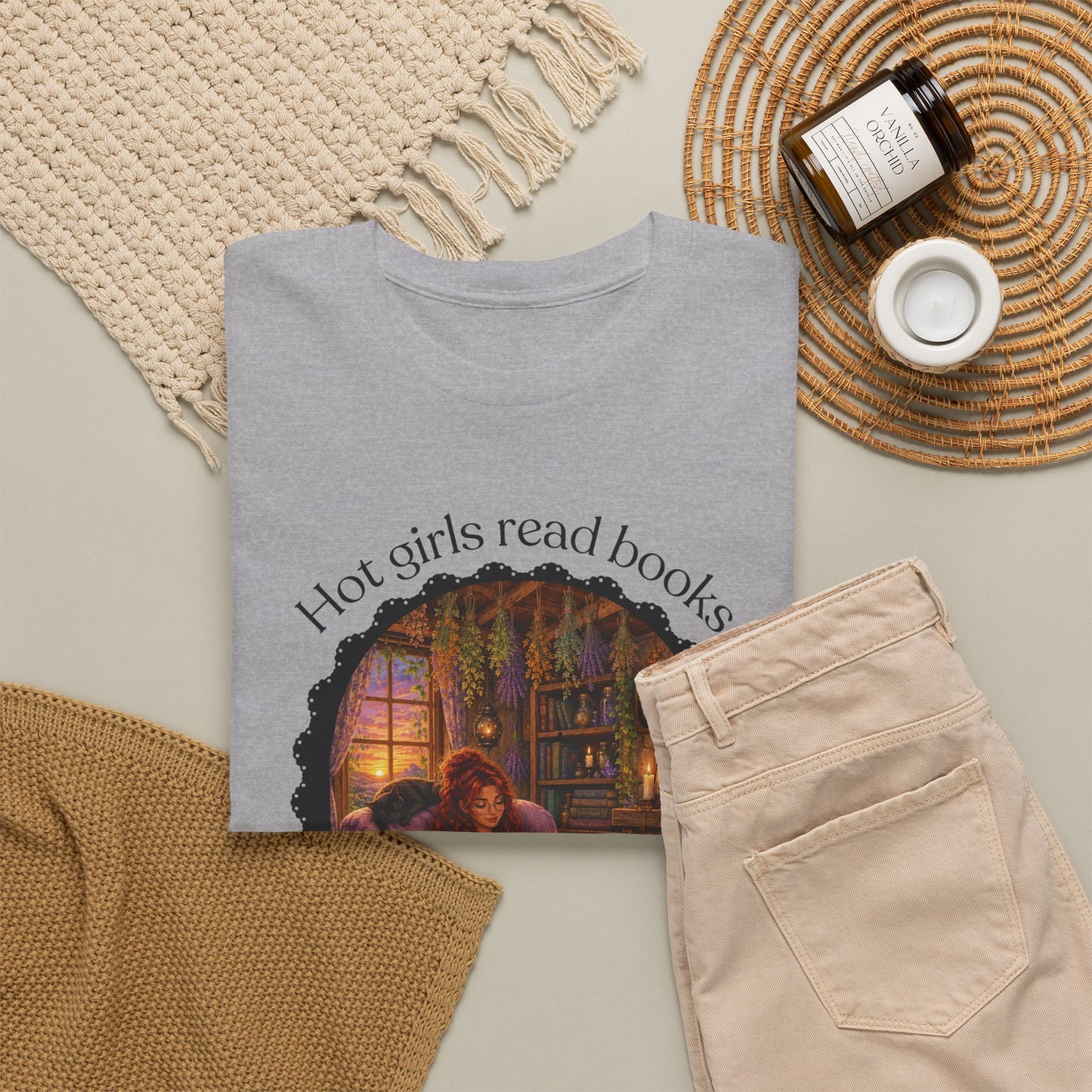 Hot Girls Read Books Tshirt | Andi B. Designs