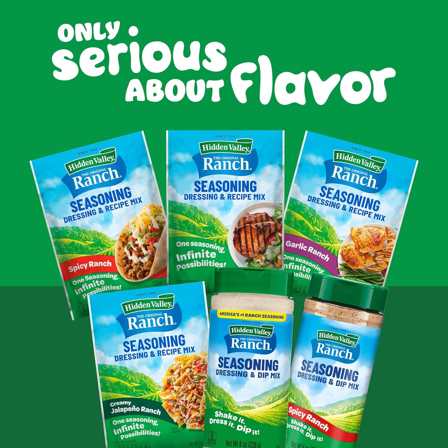 Hidden Valley Original Ranch Seasoning, Dressing and Dip Mix, 8 Ounces (Package May Vary)