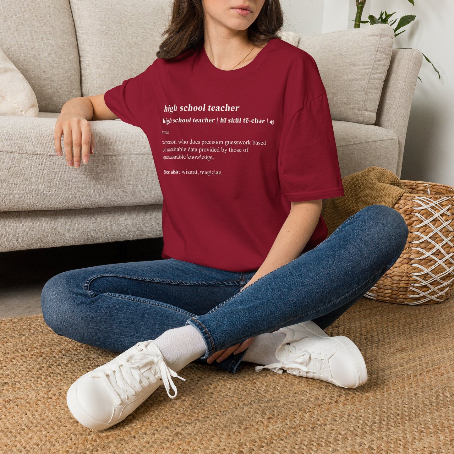 Teacher Definition T-Shirt — 'high school teacher' Funny Dictionary Tee