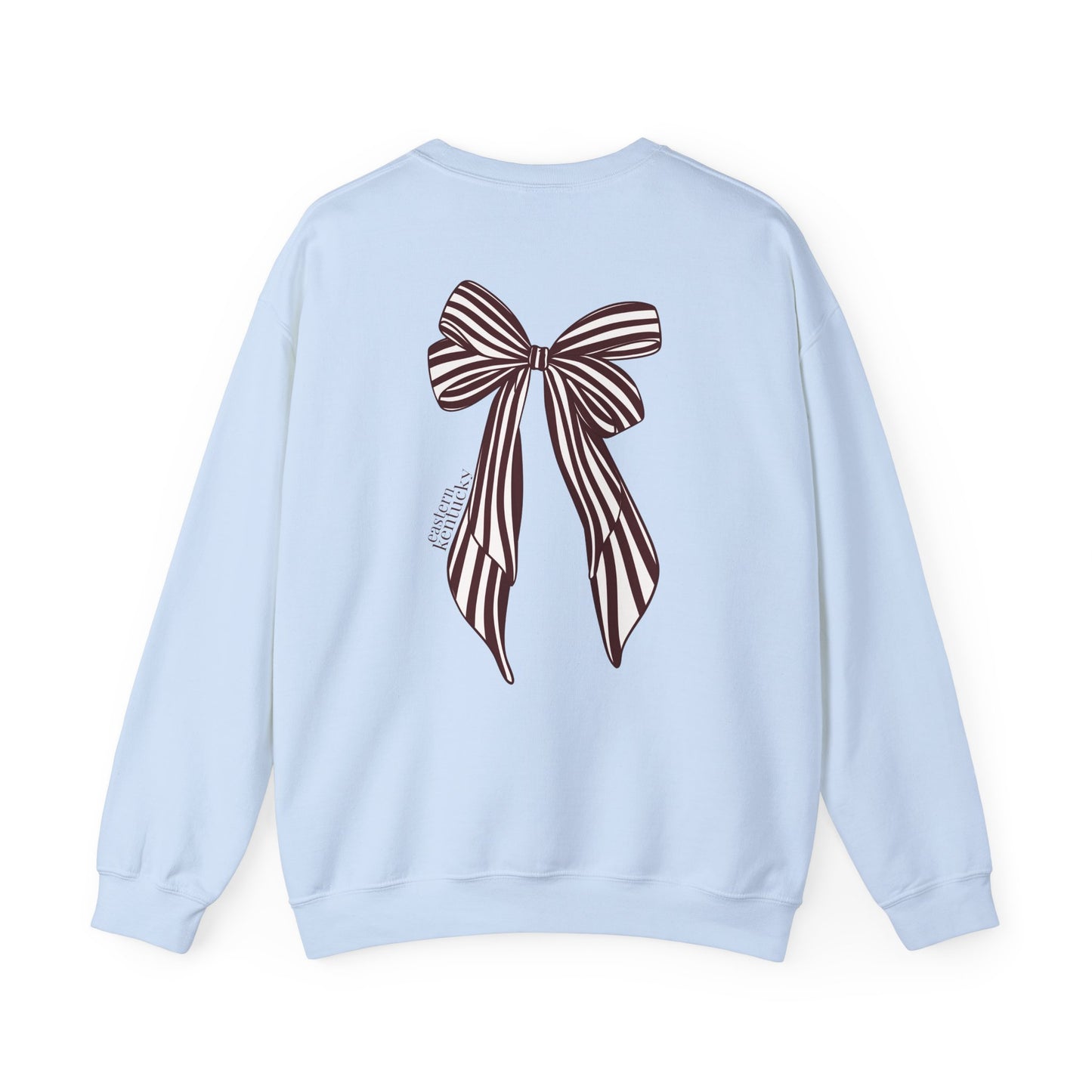 Eastern Kentucky University Striped Bow Crewneck