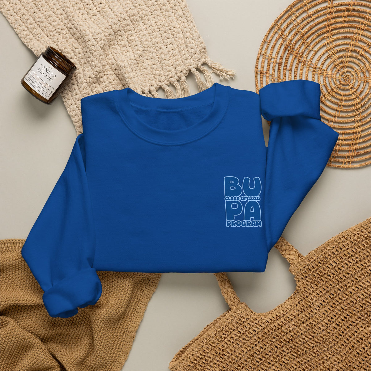 Brescia PA Program Blue Ombre Graphic Crewneck Sweatshirt
